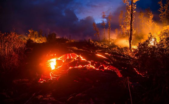 "Огънят отвътре" на вулкана Килауеа (видео)