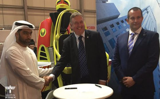 Дубай купува реактивни раници за пожарникарите си, за да спасяват хора от горящи небостъргачи (видео)
