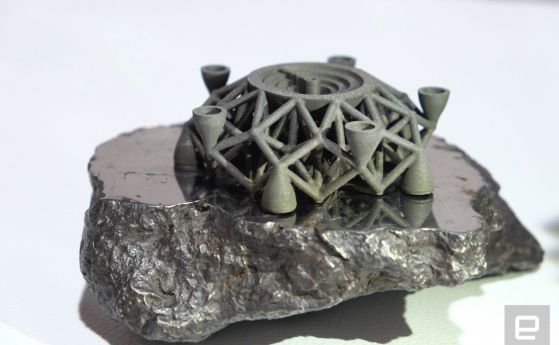 Първият 3D печат от материал от извънземна скала