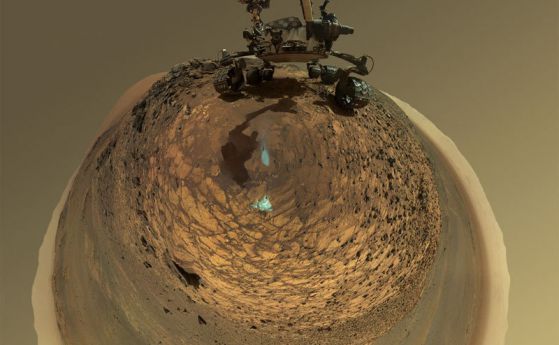 3D обиколка на Марс със снимки от Curiosity (видео)