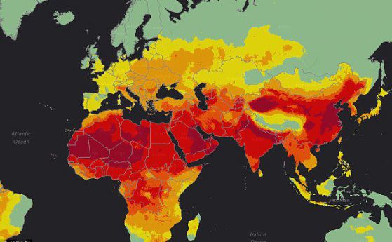 Интерактивна карта показва местата с най-лош въздух