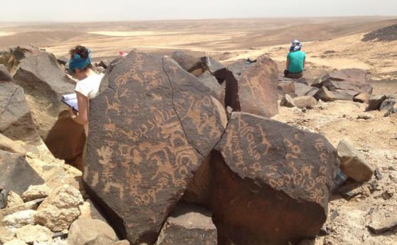 Черната пустиня някога е кипяла от живот, свидетелстват скални рисунки и надписи
