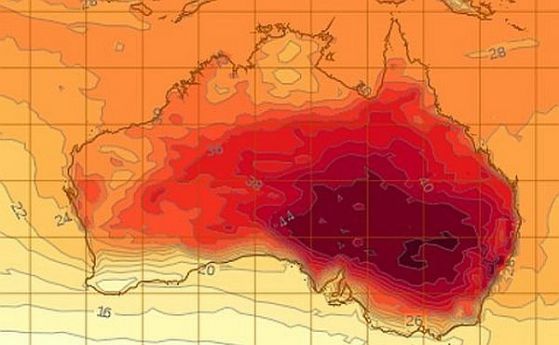 Екстремна гореща вълна в Австралия (видео)