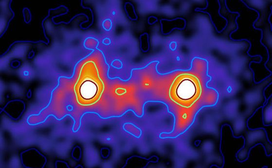 Заснеха първия "образ" на мрежа тъмна материя, свързваща галактики