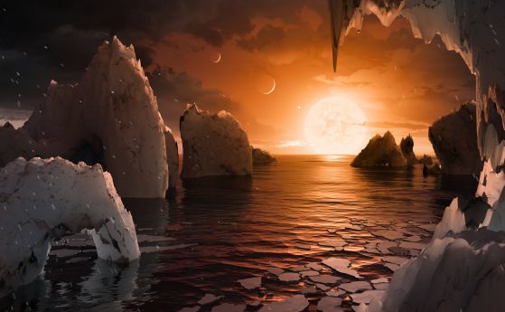 Една от планетите на системата TRAPPIST-1 се състои от 25% вода