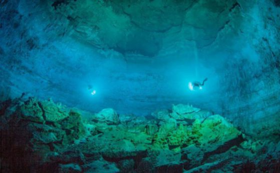 Скелет на 12 000 години е намерен сред саблезъби тигри в подводна пещера