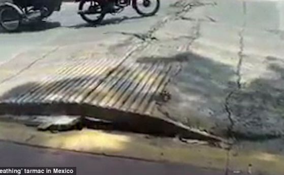Как "диша" земята по време на земетресението в Мексико (видео)