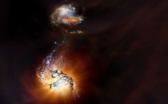 Най-големият сблъсък на галактики в историята бе наблюдаван от астрономите