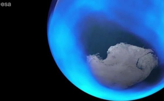Тенденции в развитието на озоновата дупка над Антарктика (видео)