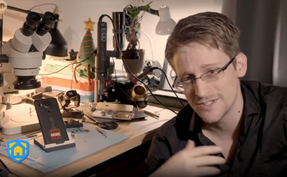  Сноудън представи приложение за телефон, което шпионира шпионите (видео)