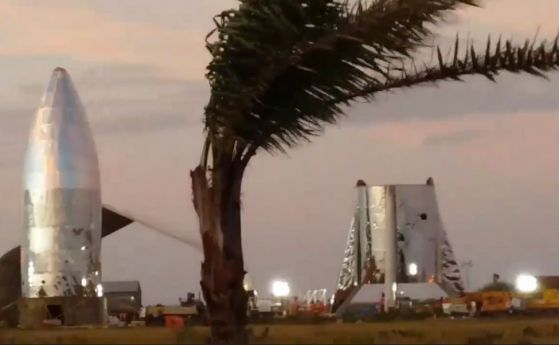 Силен вятър потроши прототипа на Starship (видео)