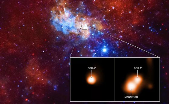 Малък ярък магнетар попречи на снимката на черната дупка на Млечния път