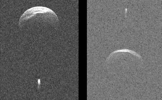Астероидът, прелитащ днес покрай Земята, е толкова голям, че има своя луна (видео)