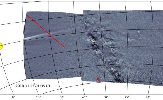 Соларната сонда "Паркър" засне праховата следа на астероида Фаетон - източникът на Джеминидите