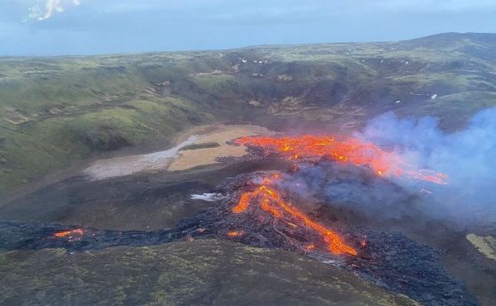 Исландският вулкан утихва след първото си изригване от 900 години насам