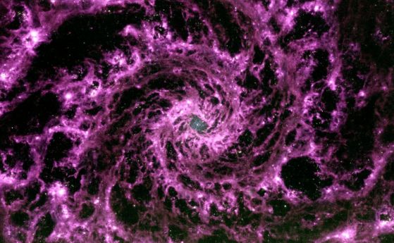 Ново изображение по данни на Джеймс Уеб на спирална галактика в съзвездие Риби