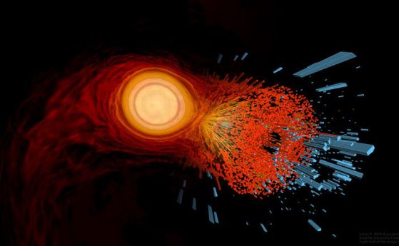 Нов модел за материята може би се създава при сблъсъци на неутронни звезди (видео)