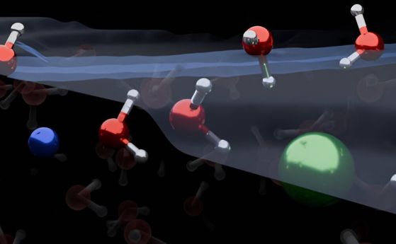 Разпределението на водните молекули на повърхността противоречи на моделите от учебниците