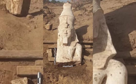 Археолози откриха гигантска статуя на Рамзес II