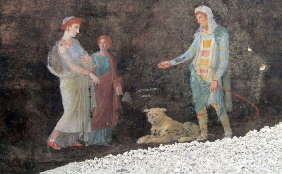 Открити са най-фините фрески, разкривани досега в Помпей