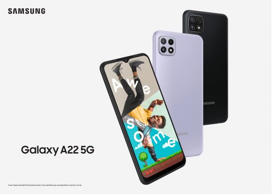 Galaxy A22 5G е нов достъпен 5G модел от Samsung
