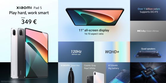 Xiaomi Pad 5 ще бъде наличен в световен мащаб и се предлага със Snapdragon 860, 6 GB RAM и поддръжка на Smart Pen