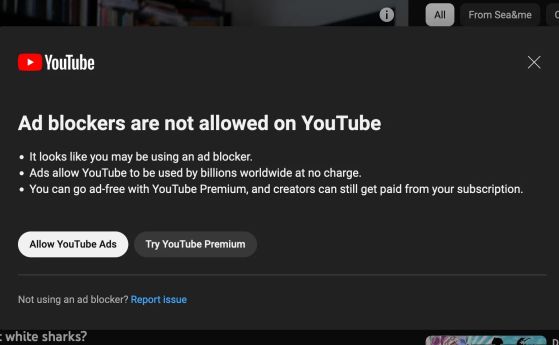 YouTube затяга контрола срещу блокирането на реклами