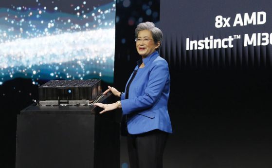 AMD представи нови чипове - Instinct MI300X и Instinct M1300A за AI сферата и Ryzen 8040 за лаптопите
