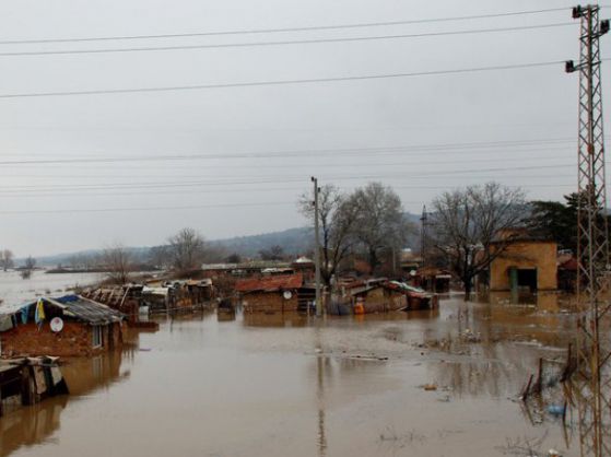 Наводнение край Свиленград Снимка: БГНЕС
