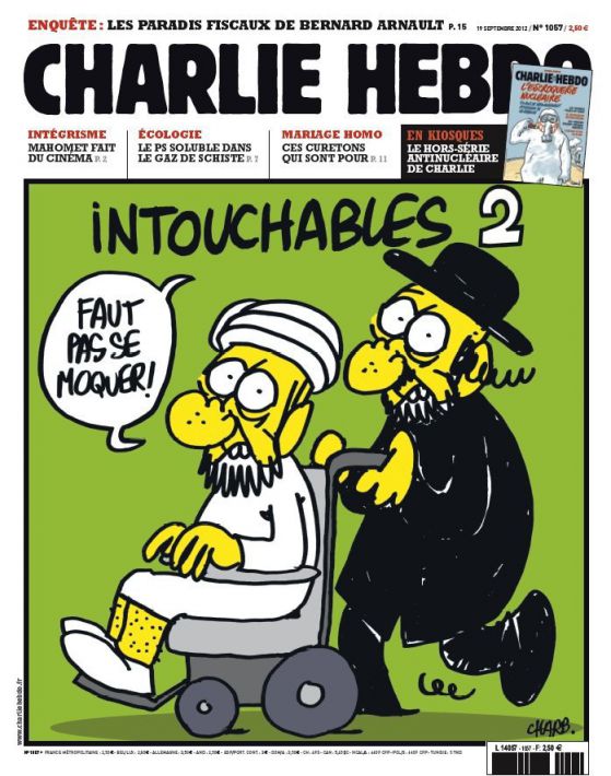 Първата страница на излезлия в сряда брой на „Шарли Ебдо