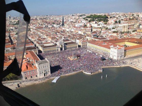 Протестът в Лисабон 28 септември 2012 г.