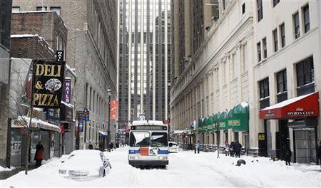 Снежна буря в Ню Йорк, Снимка: Reuters