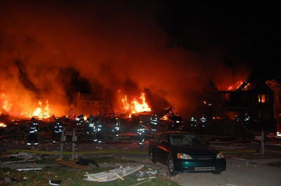 Мощен взрив разтърси американския град Инианаполис. Снимка: ЕПА / БГНЕС