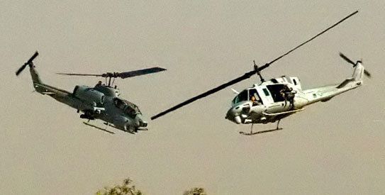 Полицейски хеликоптери се сблъскаха в САЩ, Снимка: Reuters, Архив