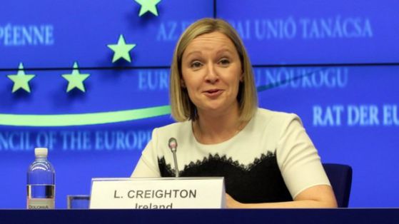 Ирландският министър по европейските въпроси Лусинда Крейтън. Снимка: ЕПА/БГНЕС