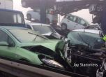 200 ранени в катастрофа със 100 автомобила във Великобритания (видео)