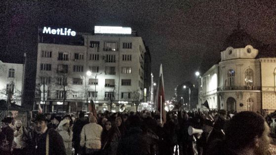 Вечер 164 на протеста. Снимка: Протестна мрежа