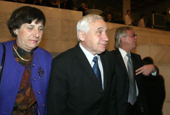 Президентът Желев със съпругата си Мария Желева Снимка: Булфото