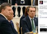 Орешарски сниман в компанията на Янукович в Сочи