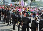 Сълзотворни гранати летяха срещу демонстранти в Бразилия