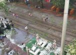 Бул. "Витоша" наводнен след градушката в София 
