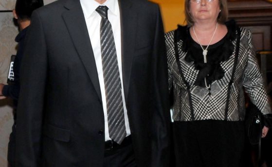 Цветан Василев и съпругата му проф. Антоанета Василева