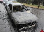 BMW изгоря напълно в Бургас (снимки)