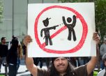 Протест за убития бездомник в Лос Анджелис 