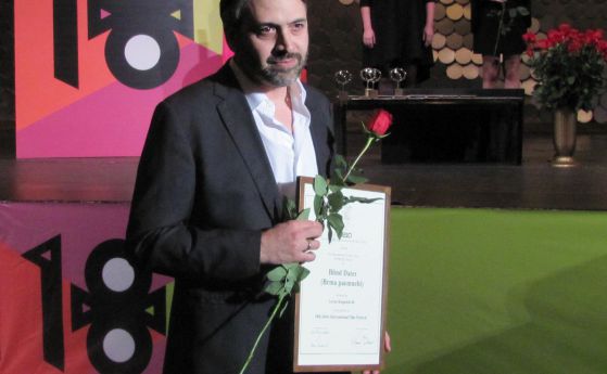 Леван Когуашвили по време на награждаването на София Филм Фест 2014, когато получи Голямата награда за 