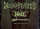 Decapitated, Hate и The Disease идват в София на 24 април