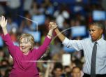 Обама подкрепи Клинтън в разгара на скандала със секретната поща