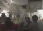 Самолетът отвътре в момента на катастрофата в Дубай (видео)
