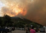 Огромни пожари бушуват на остров Тасос (видео)