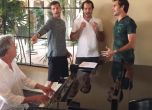 Григор Димитров, Федерер и Хаас с ново музикално изпълнение (видео)